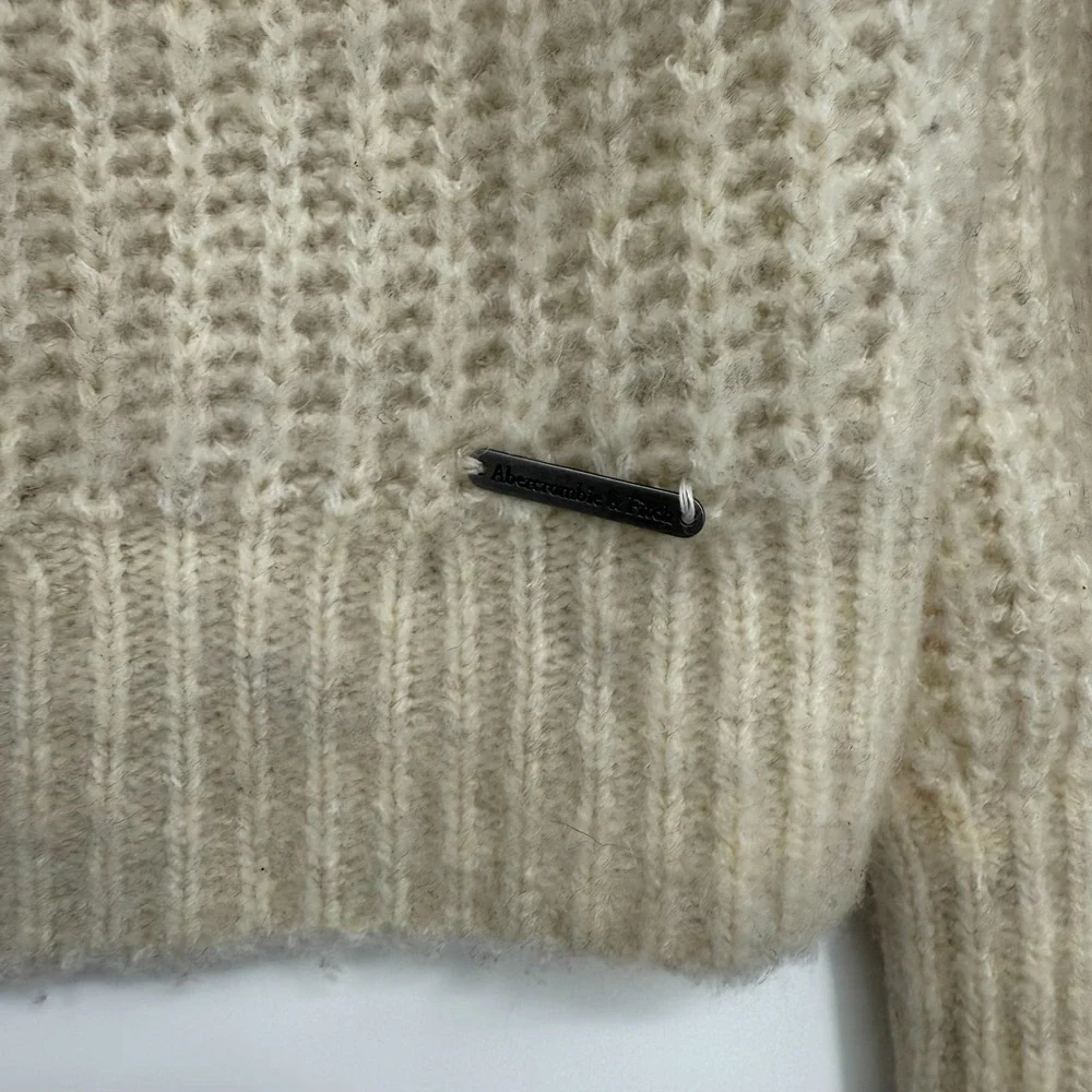 Abercrombie‎ & Fitch Pullover Knit Sweater Size M V-Neck Preppy Y2K Academia